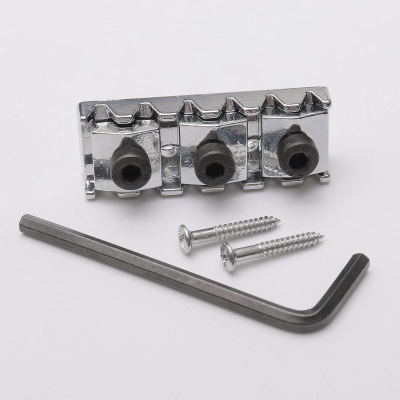 JIUWU 42mm Electric Guitar String Locking Nut for Floyd Rose Tremolo Bridge Lock System Chrome - Image 5